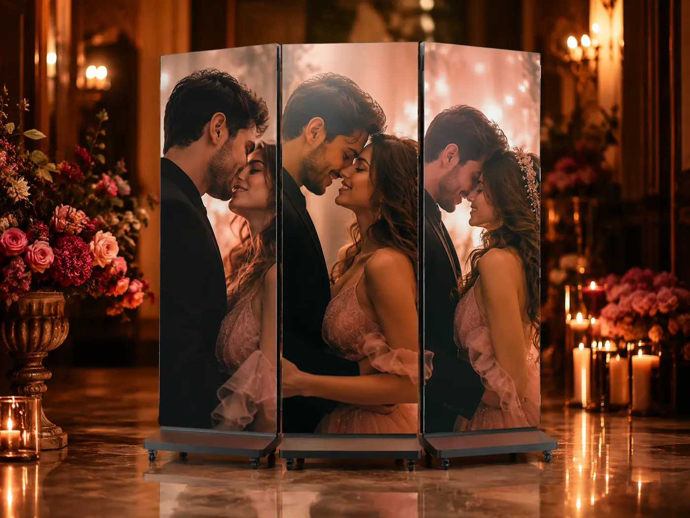 407MOTION LED Tri-Folder at an anniversary celebration